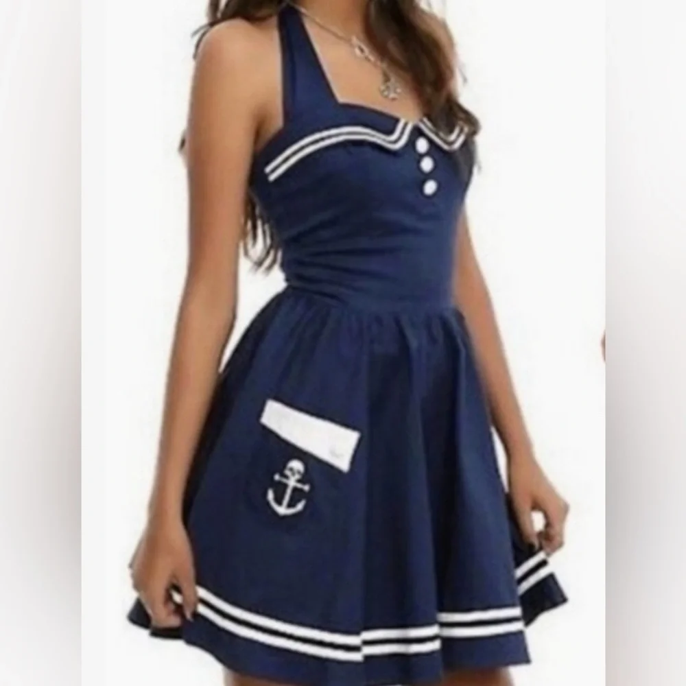 Hell Bunny Sailor Dress - Picture 1 of 3